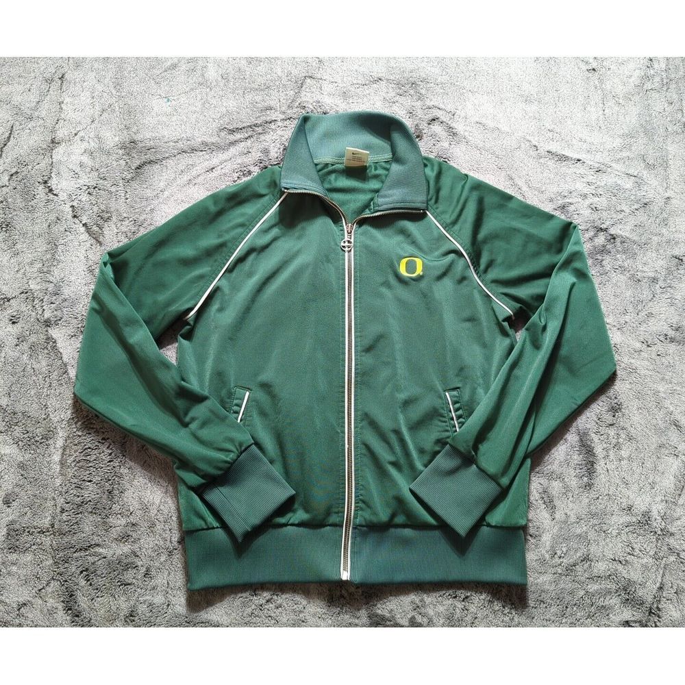 Oregon Ducks Full Zip Lightweight Jacket Women's Size Large Green